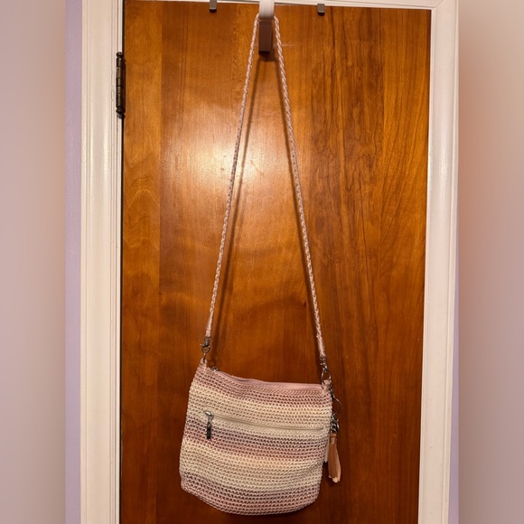 The Sak Pink and Cream Crochet Shoulder/Crossbody Bag - Picture 5 of 5